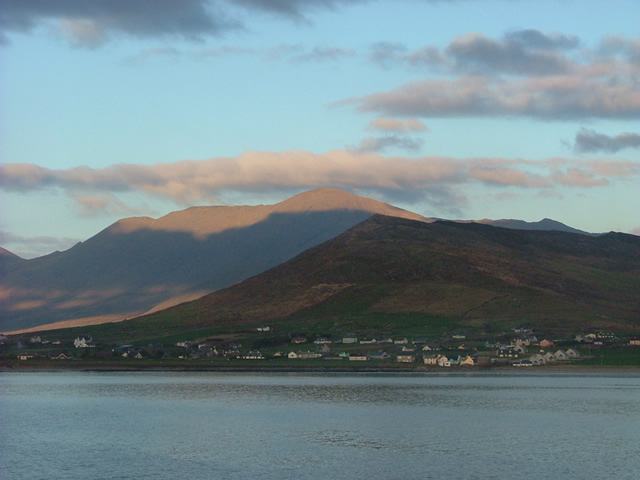 Ballydavid with Mount Brandon as seen from Smerwick Harbour