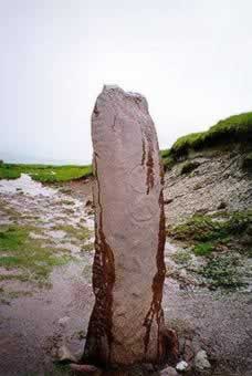 The Ogham Stone at the shoulder of Masatiompan.