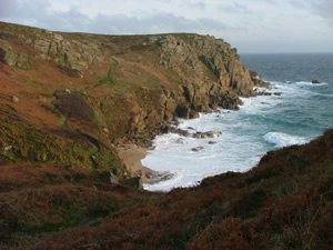 A typically secluded Cornish cove.
