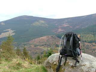 Glencullen and the Dublin mountains from the Wicklow Way