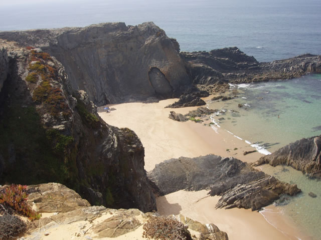 The coves of the rocky Alentejo coastline
