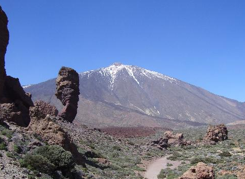 View of El Teide during summer
